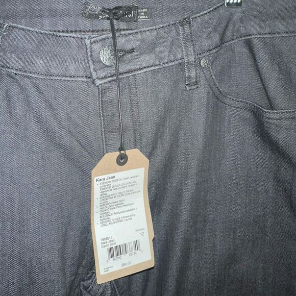 PRANA $99 Kara jeans dark wash in denim solid women's 12 NEW - Picture 5 of 7